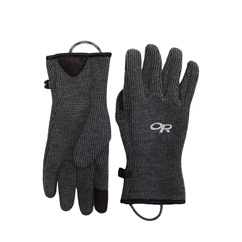 Outdoor Research Womens Flurry Sensor Gloves Black Wool Blend Large NWT